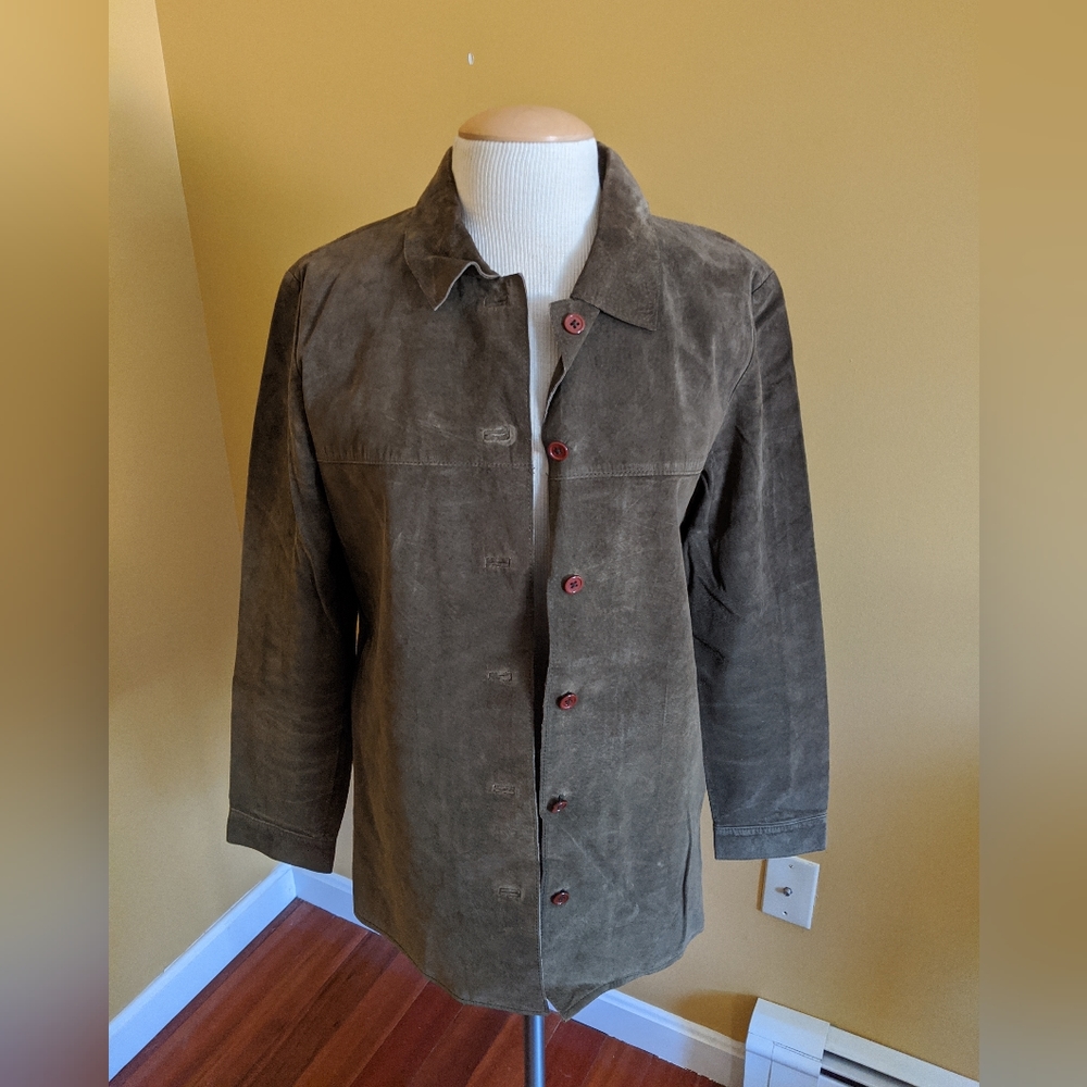 Willismith olive green leather jacket